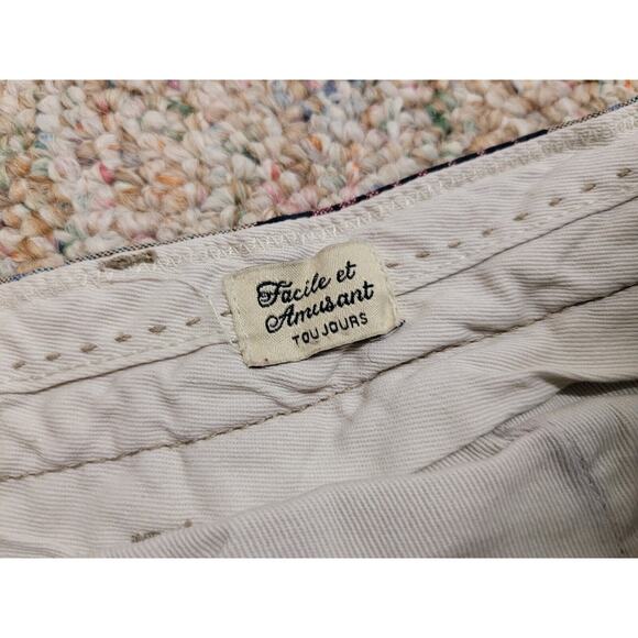 Scotch & Soda Shorts Mens 34 Grey Blue Orange Striped Southwestern Preppy Casual - Picture 12 of 13